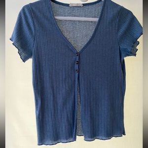 Button up crop top